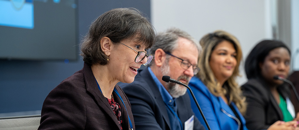Monica Bertagnolli at an IACC Committee meeting