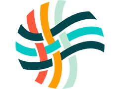 Autism Society Logo, bunch of colorful lines