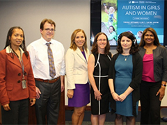Panel during Autism in Girls and Women meeting