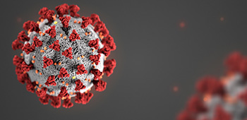 3D illustration of the novel coronavirus