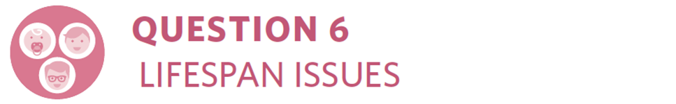 Strategic Plan Question 6 Lifespan Issues