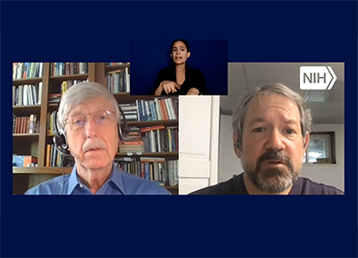 Dr. Joshua Gordon and Dr. Francis Collins