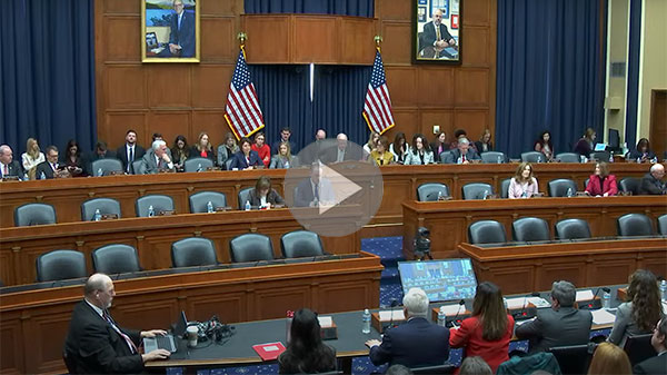 Members from The Committee on Energy and Commerce at a hearing